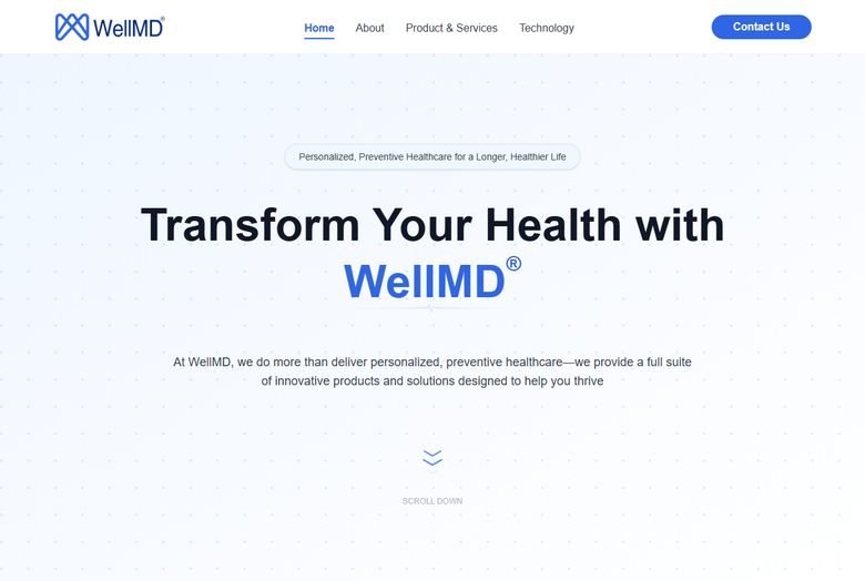 Well.MD website screenshot